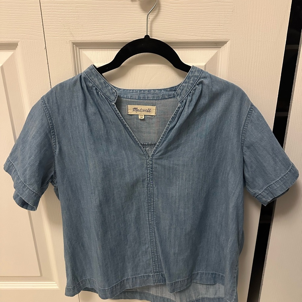 Madewell denim blouse